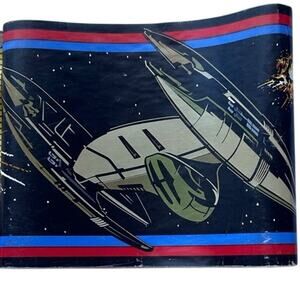 StarWars- wall paper border- opened- some wear- Star Wars theme room pap…